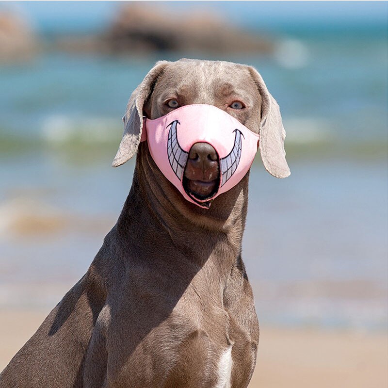 Lustige Maulkorb für Hunde Lange Schnauze Welpen Maulkorb für Hunde Nylon Atmungsaktiv Mund Abdeckung Verhindern Beißen Kauen Bellen Alle-größe Hund