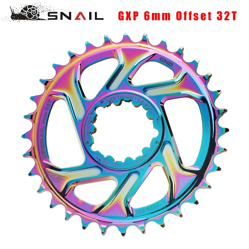 Gxp Bike Mtb Mountainbike 30T/32T/34T/36T/38T Crown fiets Kettingblad Voor Sram 11/12S Nx Xx Xo Gx GXP11 Enkele Schijf Lade Goedkope: Plating 6mm 32T