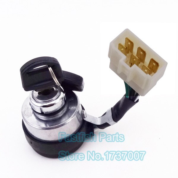 6 Wire On Off Start Ignition Key Switch For Chinese Portable Gasoline Generator Motorcycle Parts