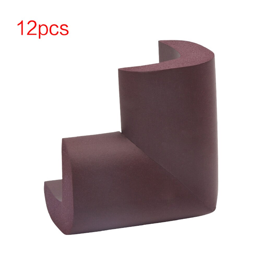 Corner Protector Table Safety 12pcs Child Thick Anti Collision Non-toxic: Brown