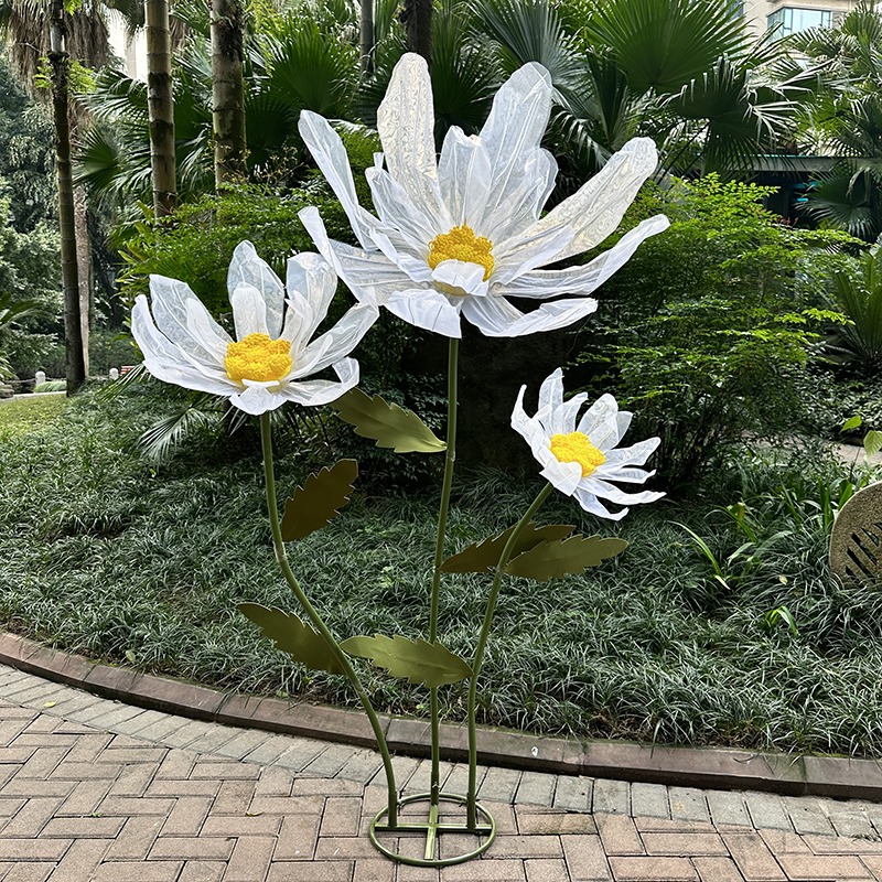 1/3 stk. kæmpe marguerit kunstige blomster bryllupsdekoration rekvisitter marguerit store blomster sceneopsætning vinduesudstilling boligdekoration