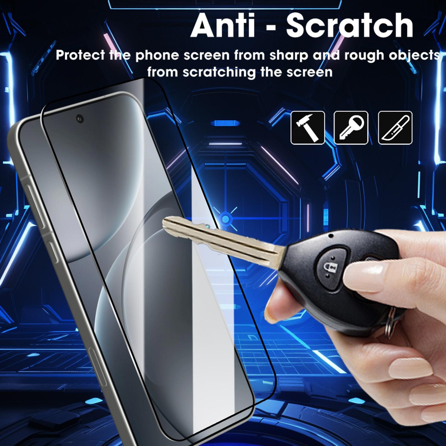 For OPPO Find X9 X9Pro HD Screen Protector with Easy Install Cover Anti-shatter Tempered Glass Film Support Fingerprint Unlock