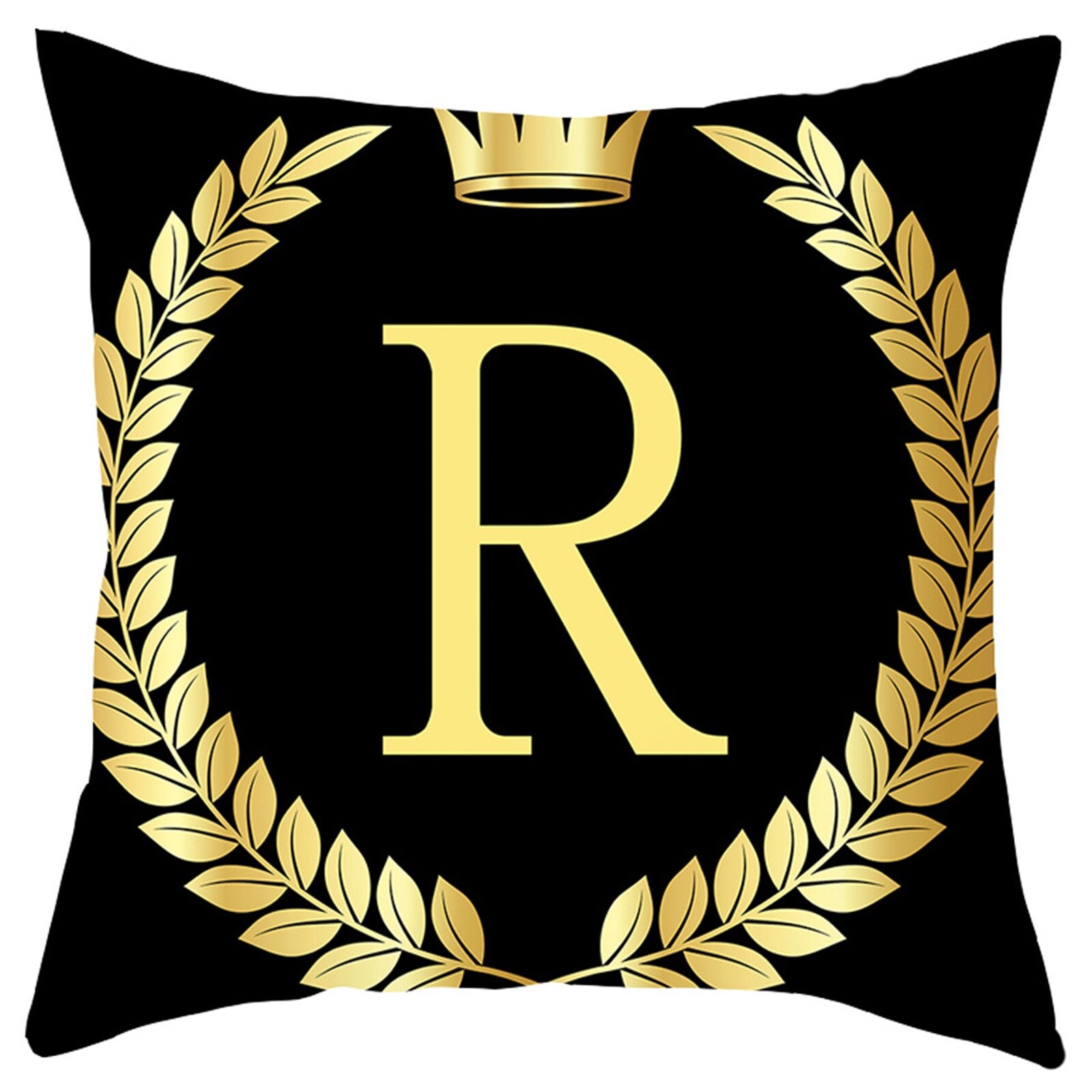 Oreillers anglais lettres peau de pêche housse de coussin maison canapé décoration taie d'oreiller décoratif canapé coussin: R