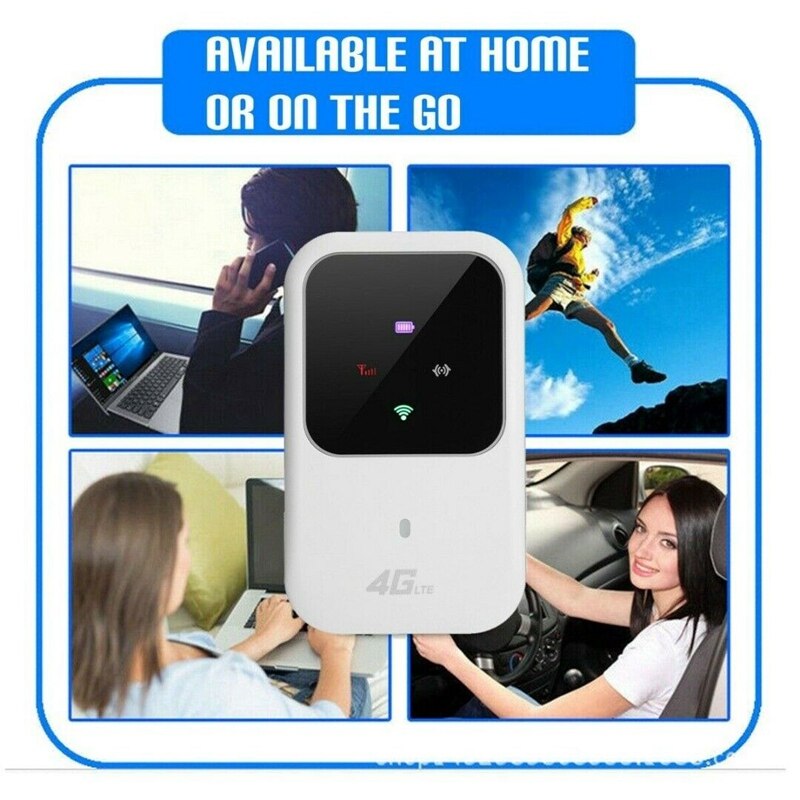 Bærbar 4g lte wifi-ruter 150 mbps ulåst mobilmodem til bil hjemme mobil reise camping  b1 b3