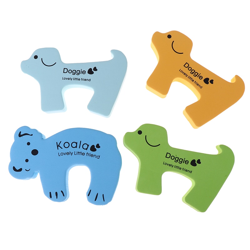 Baby security door card Cartoon kitten wind and pinch door stopper Baby blocking door stopper Baby safety protection