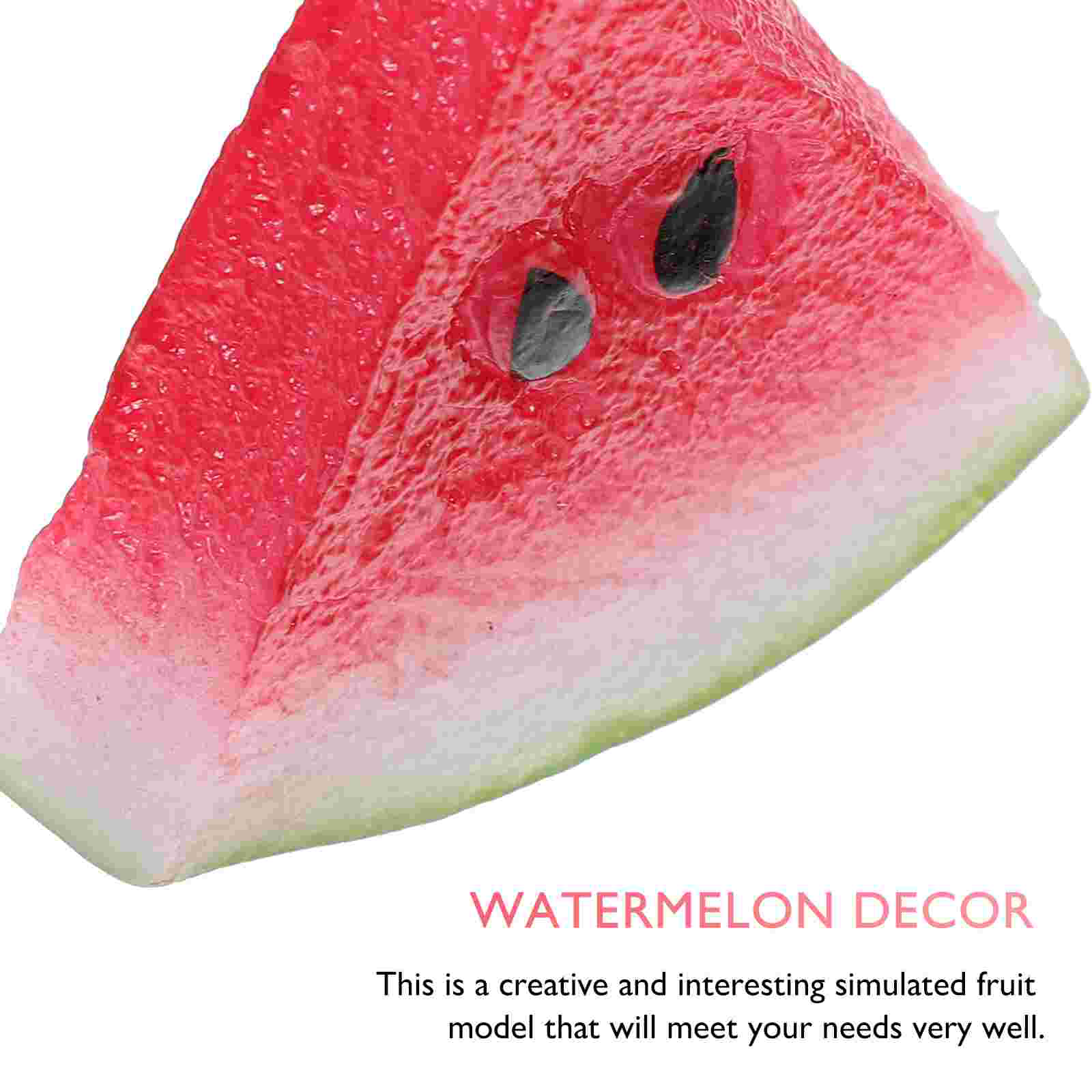10Pcs Exquisite Artificial Watermelon Simulation Watermelon Model Home Fruit Decor