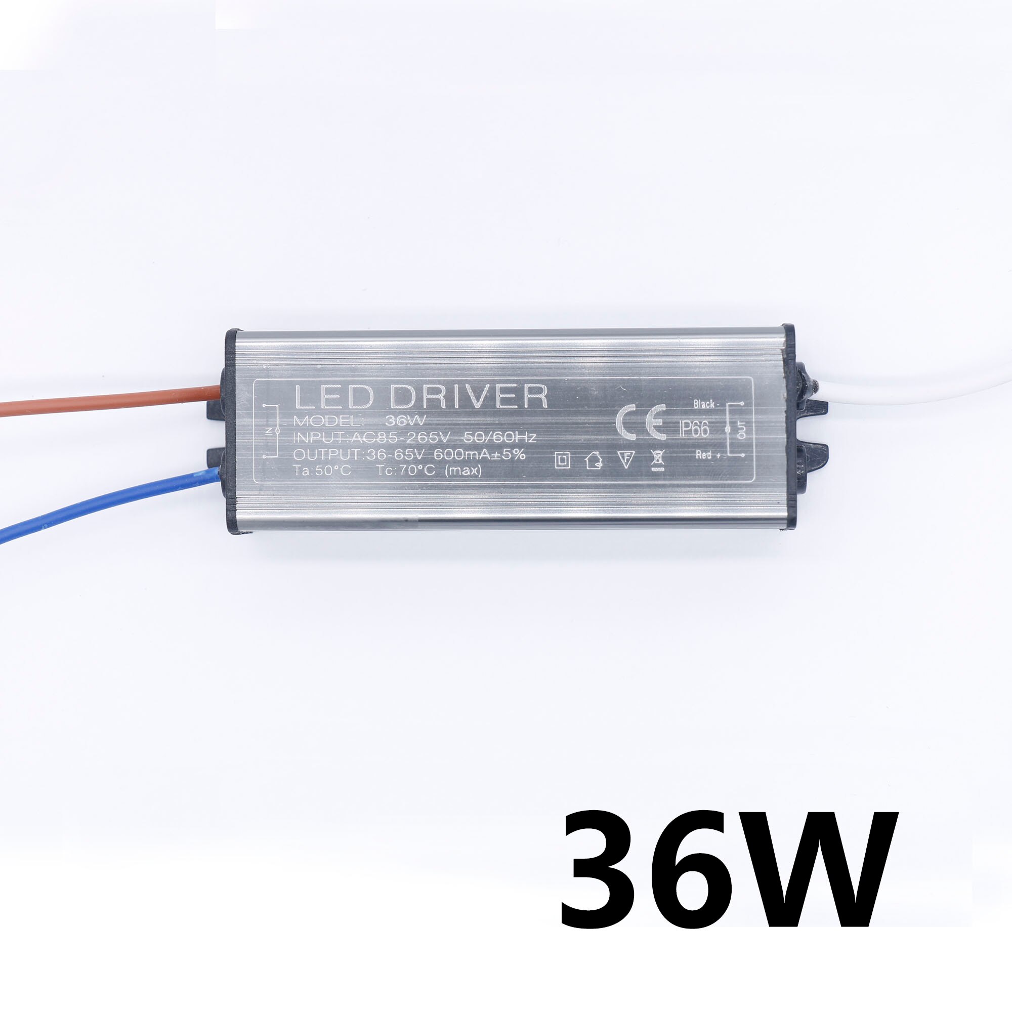AC85-265V LED Driver 600mA 36W Voor LEDs Voeding Verlichting Transformatoren Voor Outdoor waterdichte Uitgang 36-65V