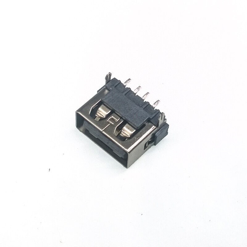 10 pcs/lot USB 4 Pin USB Connectors Flat Charge Plug Socket Jack Connector Wire Adapeter DIP: Yellow