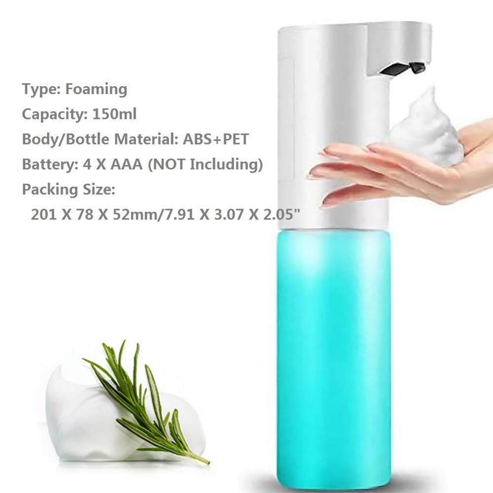 Touchless Bathroom Dispenser Smart Sensor Liquid Soap Dispenser Intelligent Induction Foam Dispenser Touchless Hand Sanitizer: D