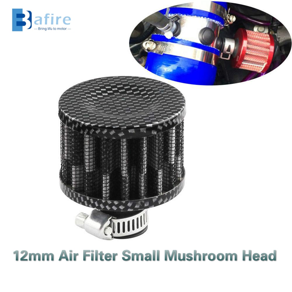 BAFIRE 12mm Universal Car & Motorcycle Carbon Air Filter Car Cold Air Intake Crank Case Turbo Vent Breather Filter Air Filters