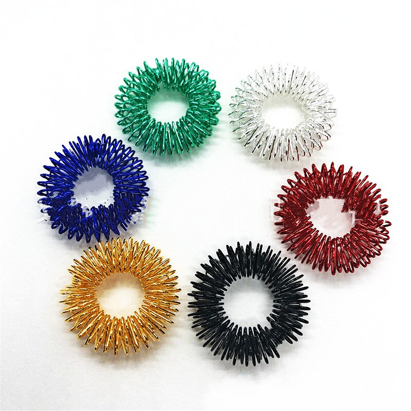 Anneau de Massage pour les mains et les doigts, ensemble de soins de santé, à usage domestique, acupression, Figure, outils de Massage, Relax directe, 10 pièces: Color mixing