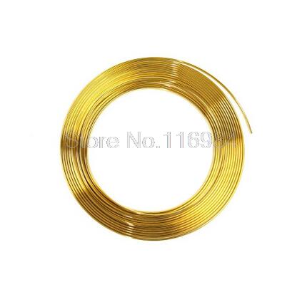 1metres x 6MM CHROME TRIM STRIP BUMPER AIR VENT GRILLE SWITCH RIM MOULDING "U" STYLE: gold