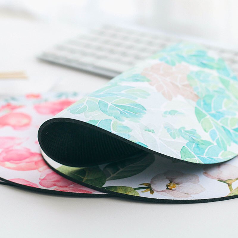 1pc lindo Flamingo flor escritorio Mat Papeleria Kawaii alfobrilla de ratón ordenador de la montaña rusa Mat Oficina de Set de escritorio accesorios