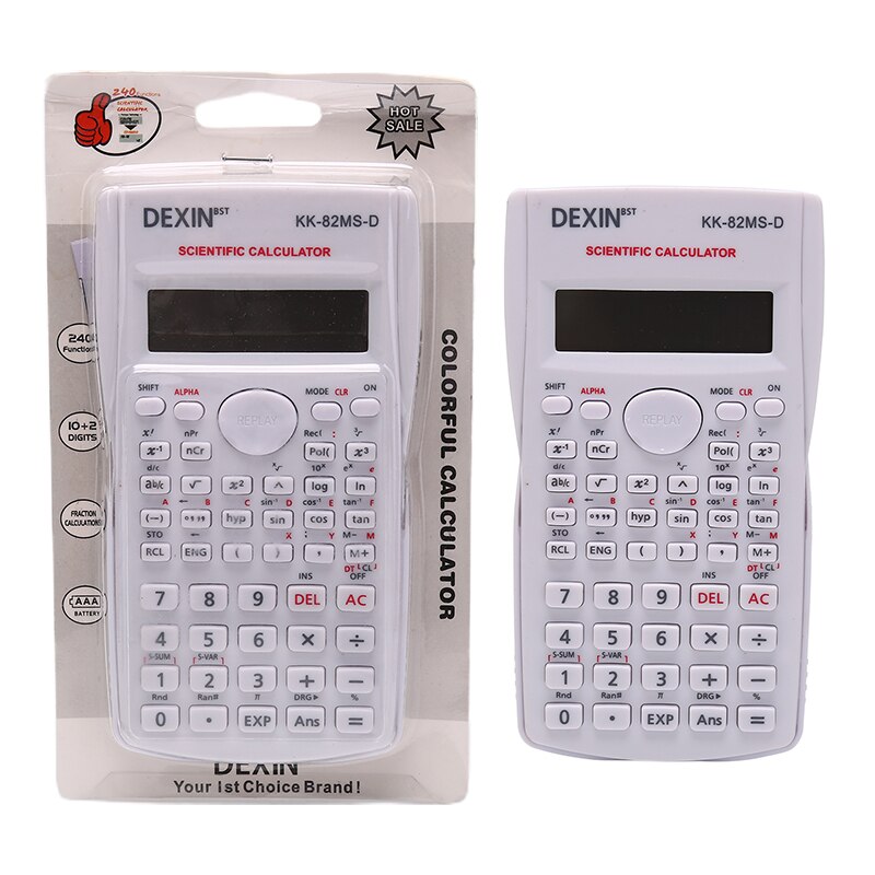 Multifunctional Scientific Function Calculator for Student Exams Engineering Slipcase Calculator School Study Supplies: -WT