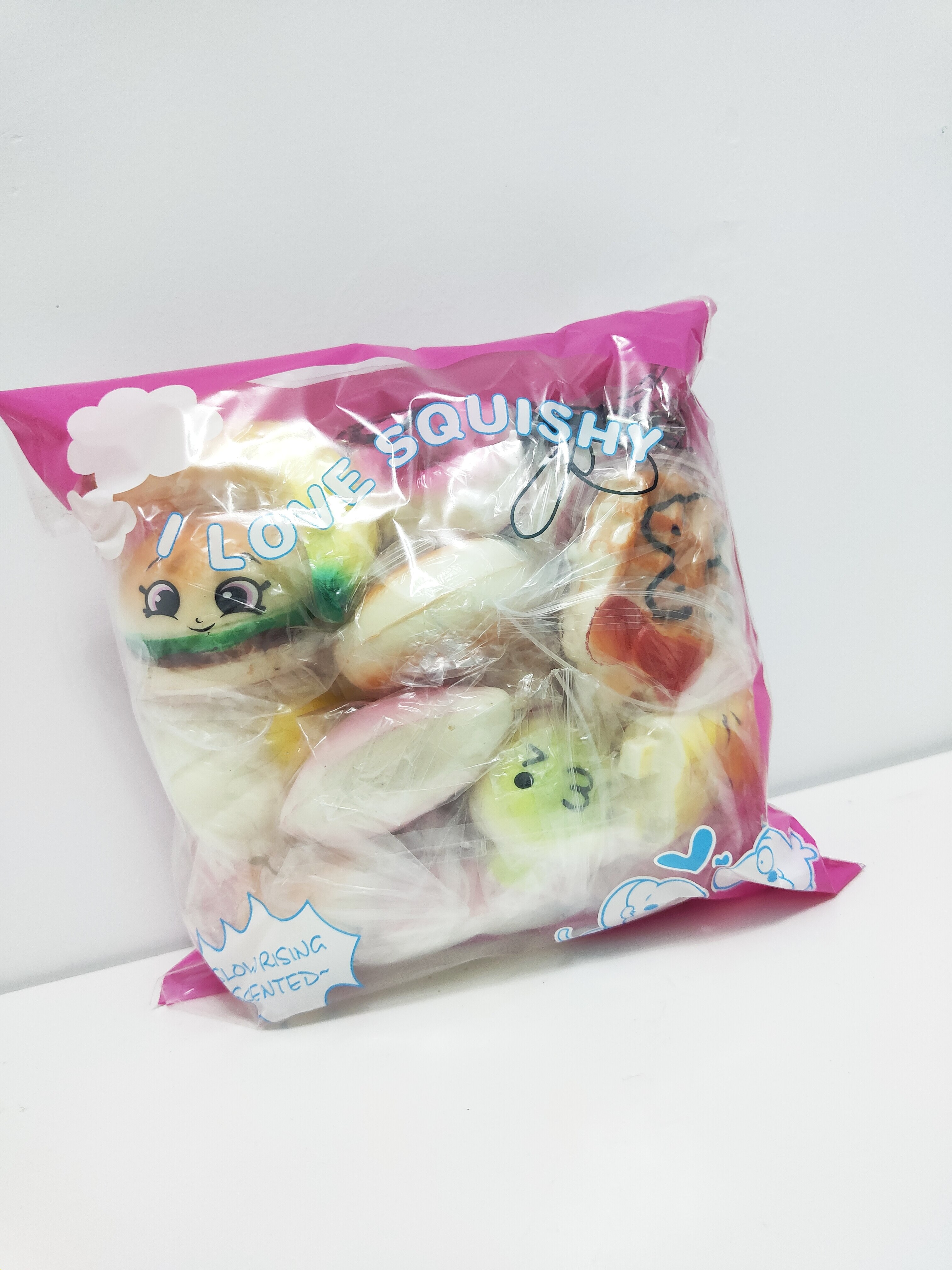 20/15/10 Pcs Cute Soft Squishy Foods Soft Slow Rising Stress Relieve Squeeze Toys, Panda Bread Cake,Charm ,Cell Phone Straps