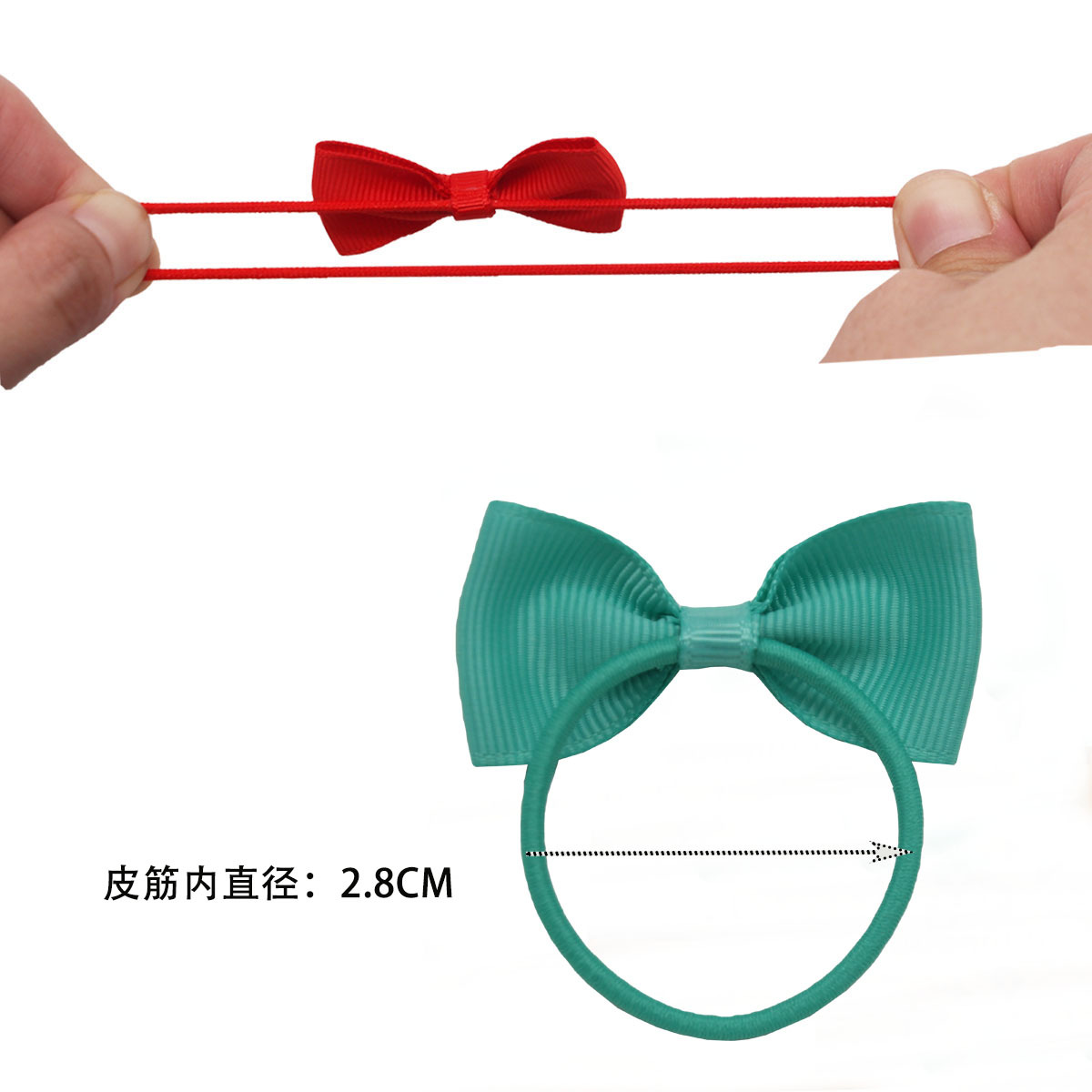 Accesorios para el cabello para niños, 10 Uds., lazo, banda de goma, anillo para el pelo, Color caramelo, tocado para bebé, accesorios para el cabello