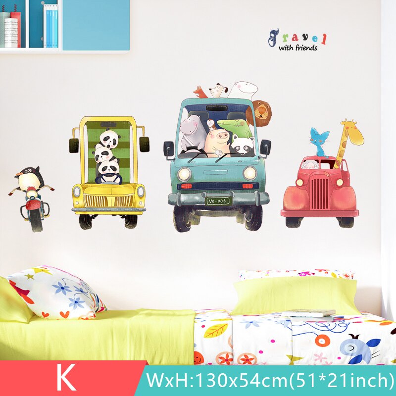 18 styles Large Cartoon Wall Stickers for Kids rooms Baby room Wall Decor Vinyl Removable Wall Decals Home Mural Home Decoration: K