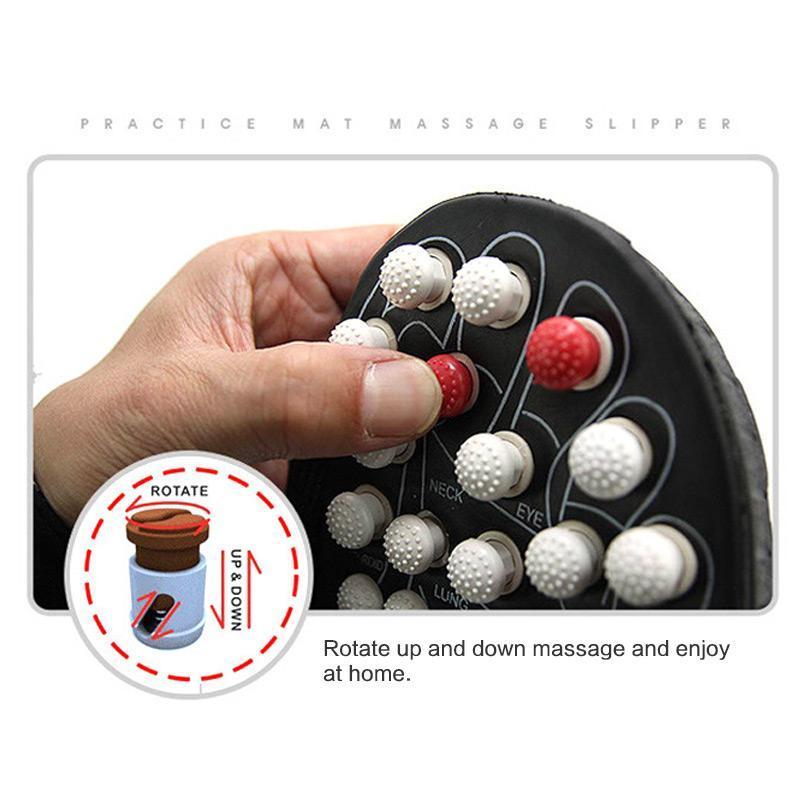 PRESSURE RELIEF FOOT MASSAGE SLIPPERS Reflexology Sandals Foot Care Tool Relief achy pain feet Relaxation for Parents