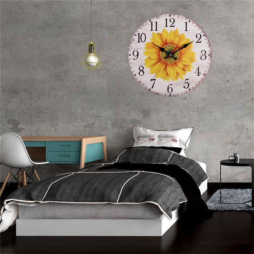 Vintage Wooden Wall Clocks Horloge Home Decoration Living Room Quartz Needle Silent Wall Clock for Home 9M21
