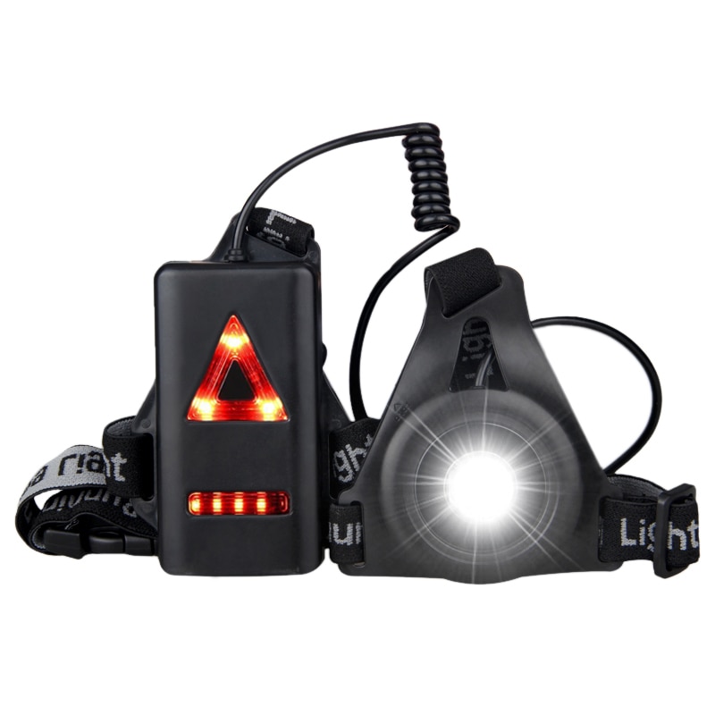 Outdoor Sport LED Night Running Light USB Oplaadbare Borst Lamp Veiligheid Jogging Waarschuwingslampje Fietsen Torch