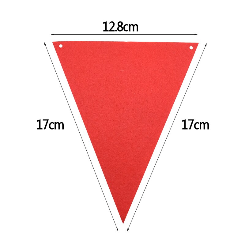 2.5m 12 flag flerfarvet vimpel banner gør-det-selv fødselsdagsfest hængende guirlande bryllup festival bunting indretning baby shower forsyning 75