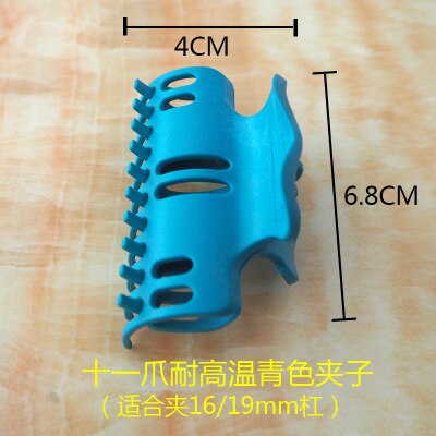 20pcs High Temperature Resistant Perm Clip Salon Rollers Flexi Rods Fluffy Clamp Hair Claws ABS Plastic Crab: 7