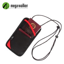 Mega Walker Brand Opknoping Nek Paspoort Tas Mannen Vrouwen Reizen Document Organizer ID Credit Kaarthouder Beschermende Cover Card Pack