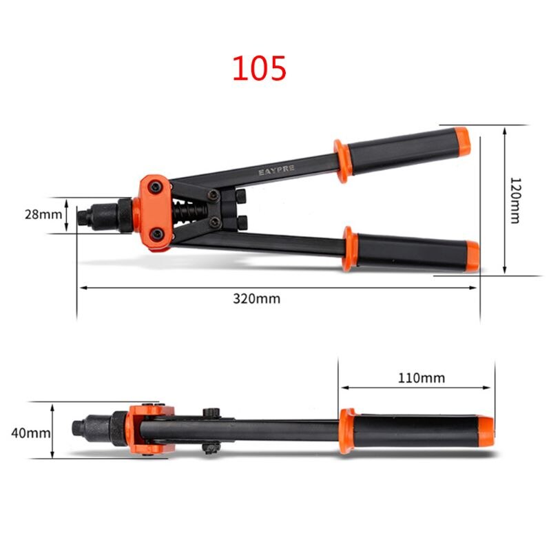 Single Double Handle Manual Pulling Core Nut Pull Cap Leve Hand Tool Mandrels: 105