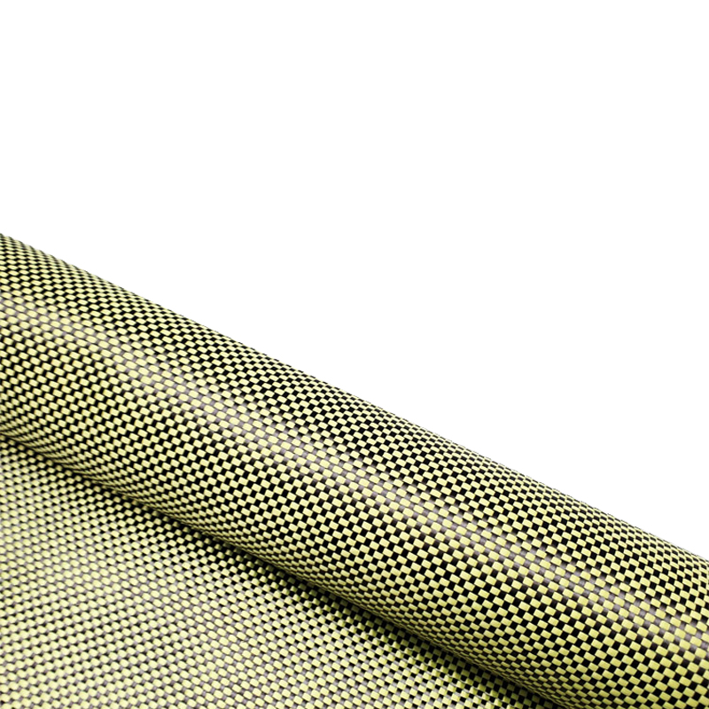 3K Yellow/Red/Blue Plain Aramid Carbon Fiber Blended Fabric Carbon Cloth 200gsm 50cm*100cm