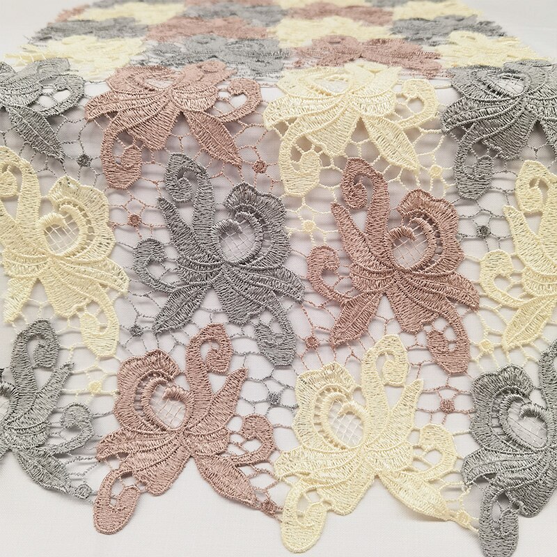 African Style Guipure Lace Fabric Nigerian Cord Lace Fabric For Women Wedding Dress