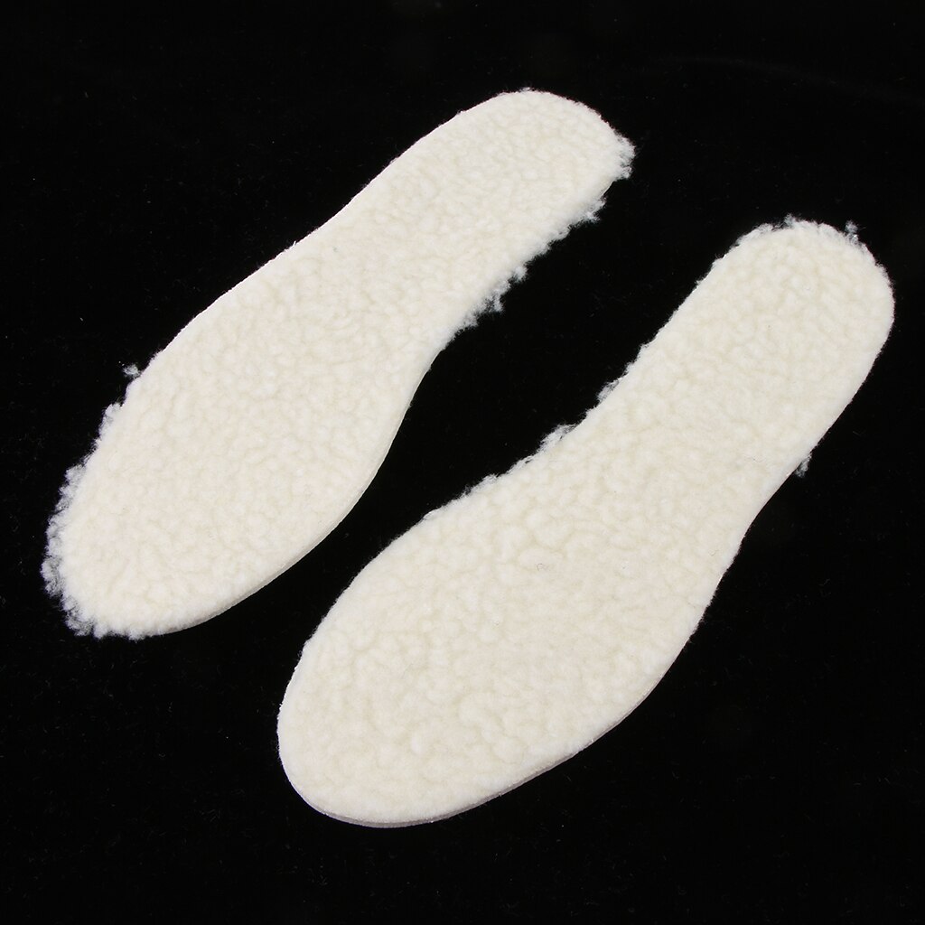 2 Pairs Fleece Warm Shoe Insoles Winter Thermal Boot Inserts Pads Kids Adult