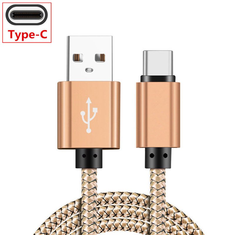 Fast Charger Cable for Xiaomi Mi 9 SE 10t 11 Lite Redmi Note 10s USB Data Wire Redmi 9at 9c 8a Note 6 pro 6a S2 Poco X3 M3 F3: Gold Type C / 100cm