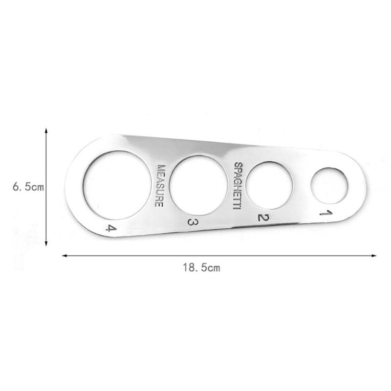 Stainless Steel Spaghetti Measurer Pasta Noodle Measurement Ruler Kitchen Cooking Measuring Control Tools