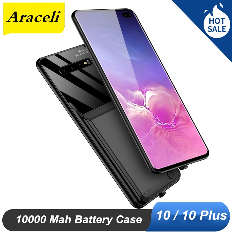 10000 Mah For Samsung Galaxy S10 10 Plus Battery Case Battery Backup Charger Cover Pack Power Bank S10 Battery Case