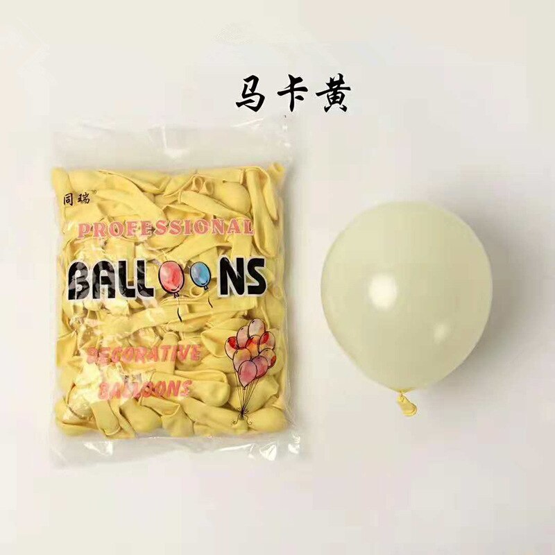 10 stuks /5 inch kleurrijke macaron latex ballon snoepkleurige ballon bruiloft verjaardag feestdecoratie ballon: 08