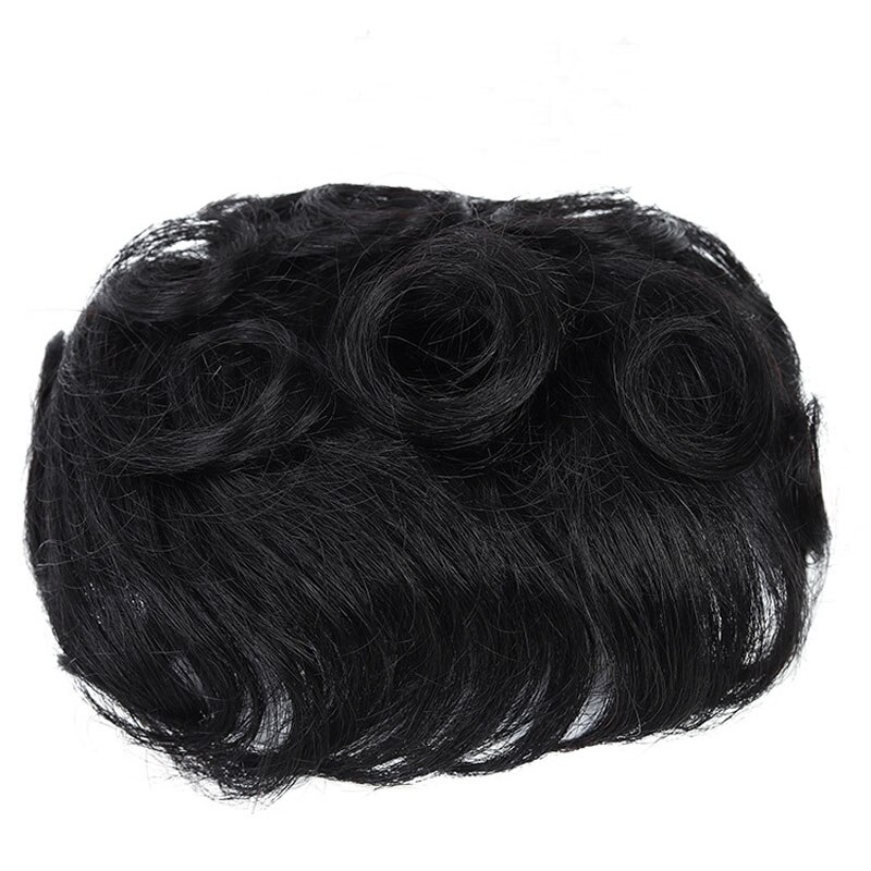 Halo dame beauté bouclés cheveux humains Toppers toupet frange indien Non-Remy remplacement pince ins couronne cheveux pièces pour femmes et hommes