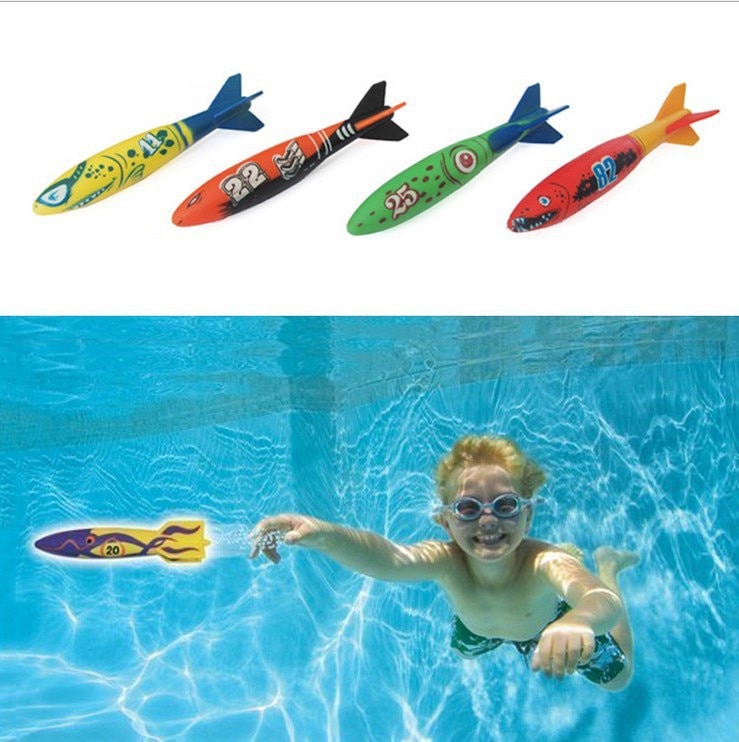 Mom and Baby Pavilion Diving Toy Children Swimming Pool Throwing Shark Torpedo Water Toys Toy Swimming Pool Teaching Aids