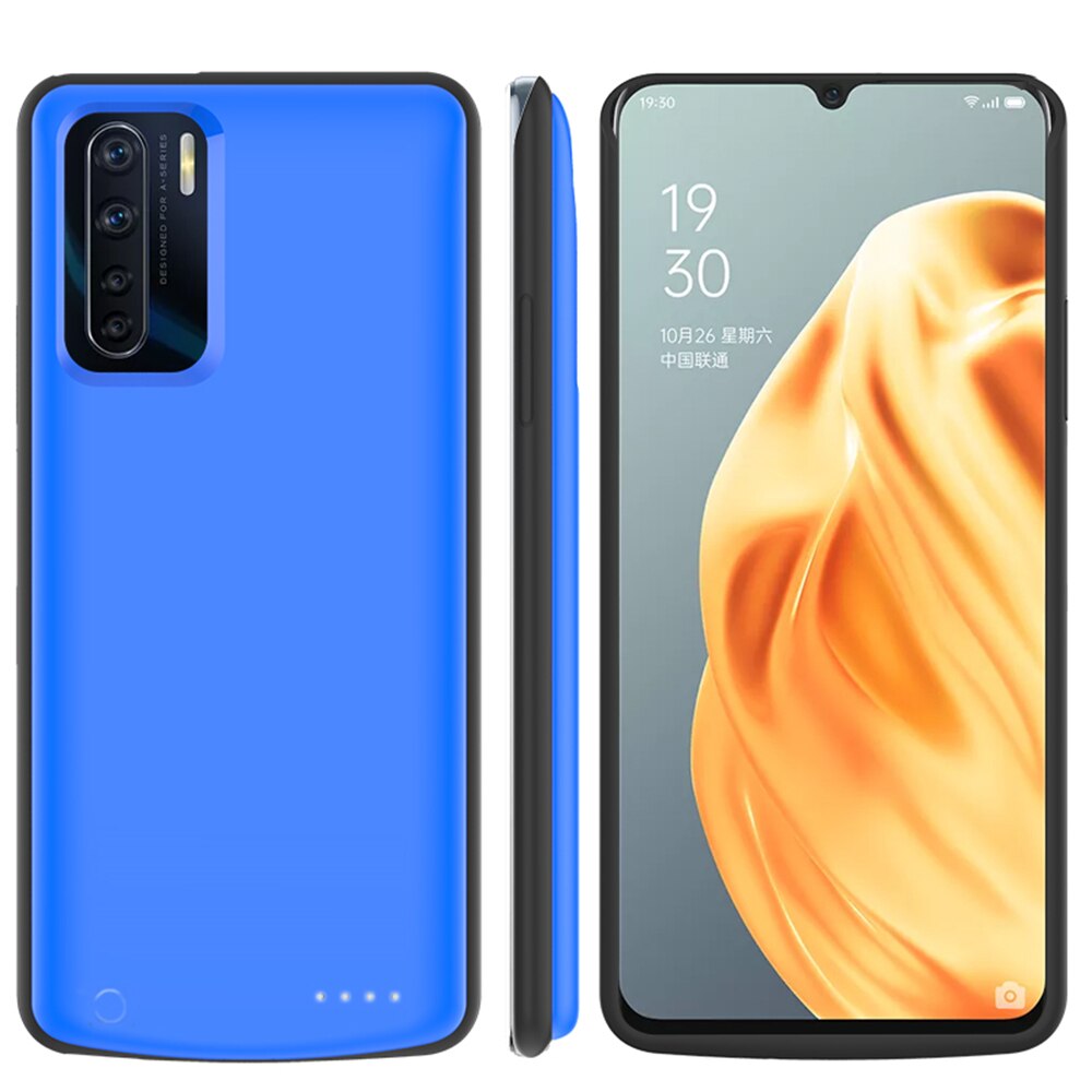 Fundas de carga de batería para OPPO A91, estuche de carga de batería externa de 6800mAh, funda de Banco de energía para OPPO A91