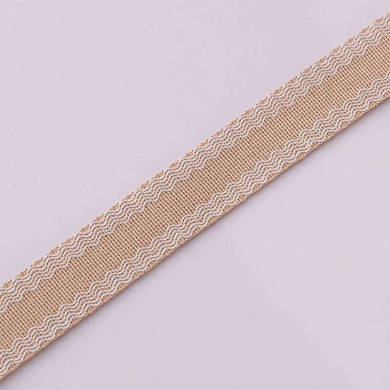 1/5m bukser forkorte selvklebende fotpresser klær sy stoff bukse kant forkorte til plagg gjør selv håndverksutstyr: beige / 2.5 cm x 1m