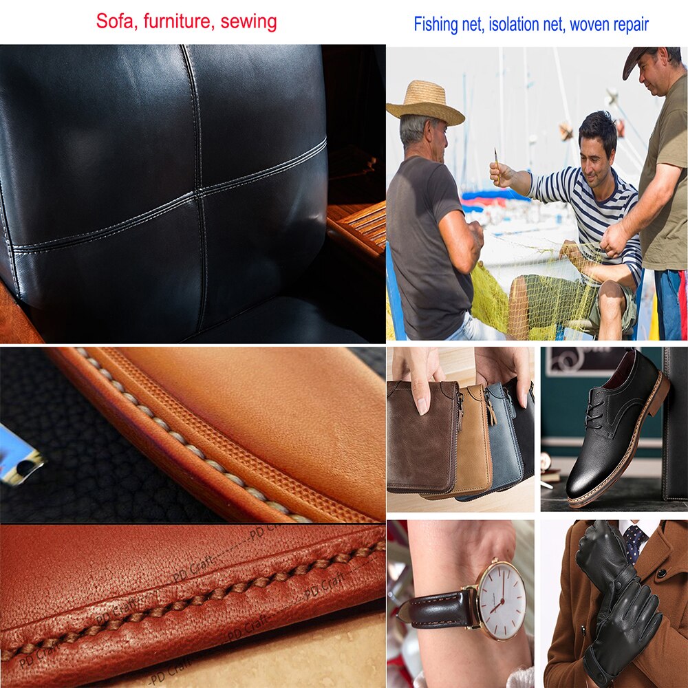 300M Sewing Thread for Leather Shoe Craft Sewing Waxed Thread Durable Strong Nylon Threads Hand Stitching Cord Leathercraft