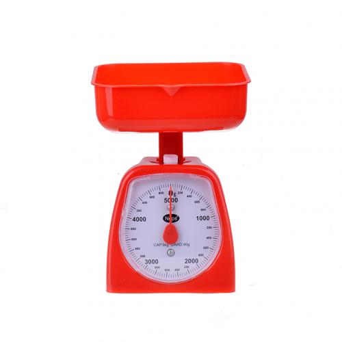 3/5kg Mechanical Kitchen Detachable Tray Vegetable Dial Cooking Weighing Scale: Default Title