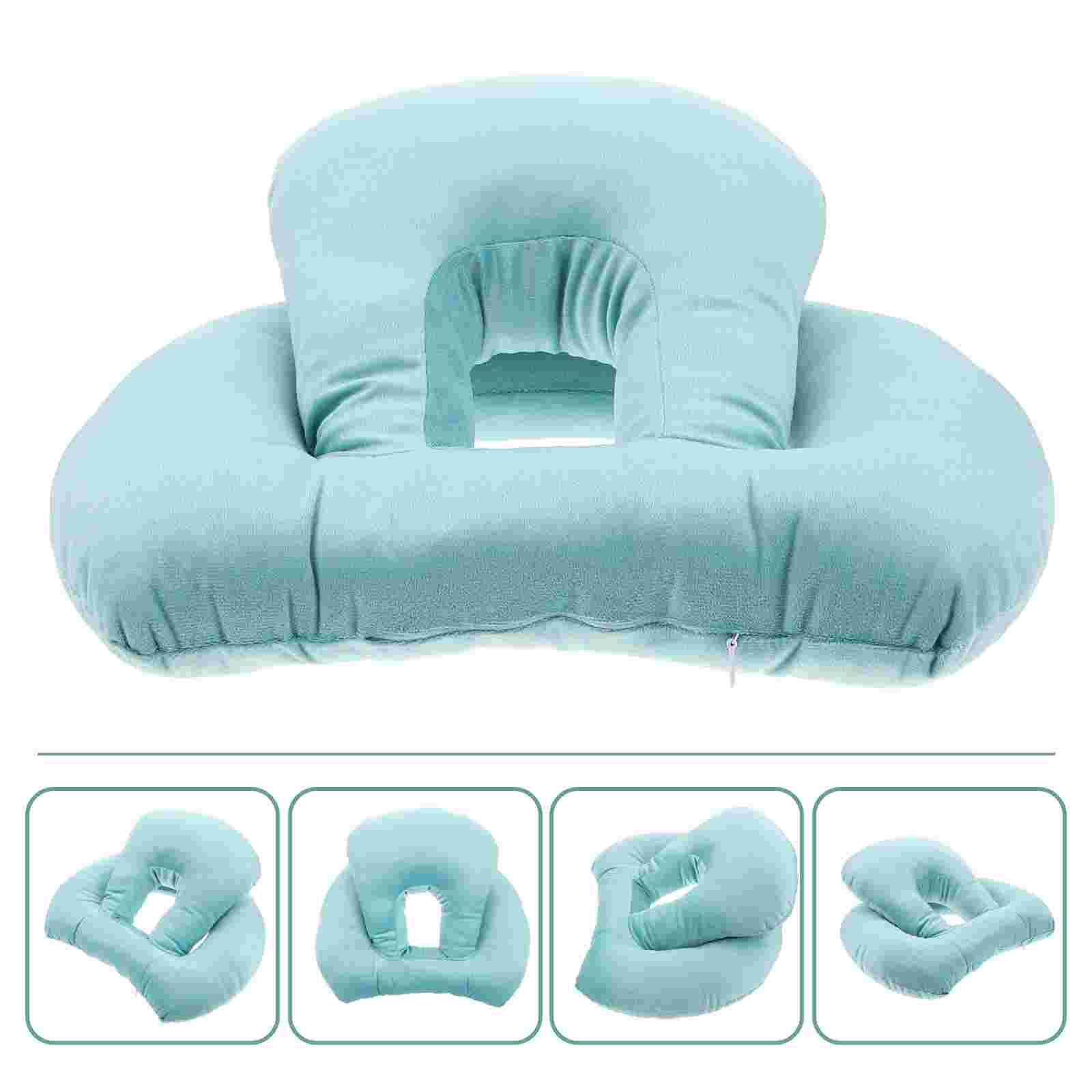 Office Nap Pillow Unique Sleeping Pillow Office Nap Cushion Desktop Siesta Pillow for Worker Students: Sky-blue