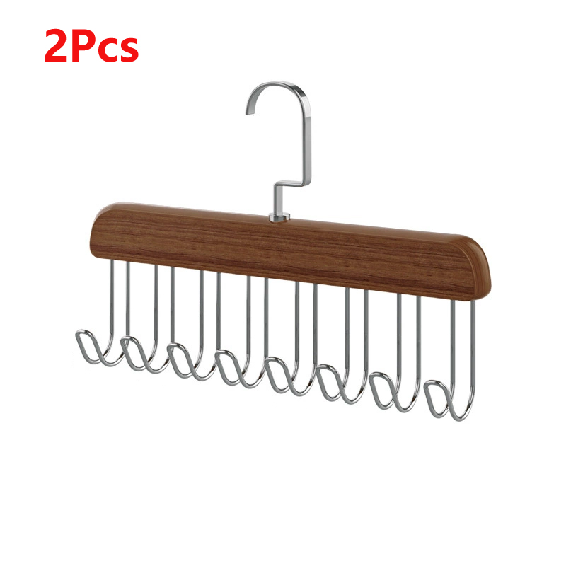 8-Haken-Multifunktions-Hosenträger aus Holz, Unterwäscheständer, Weste, Krawattenhaken, Wäscheständer aus Massivholz.: Licht Gelb