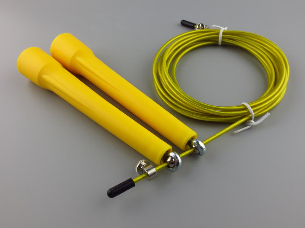 Speed Bearing Jump Rope Skipping Rope For MMA Boxing Fitness Cross Training: JPD-Yellow