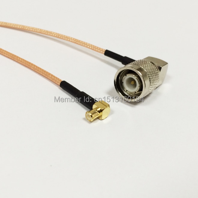 Modem Coaxial Cable TNC Male Plug Right Angle To MCX Male Right Angle Connector RG316 Cable Pigtail 15CM 6" Adapter