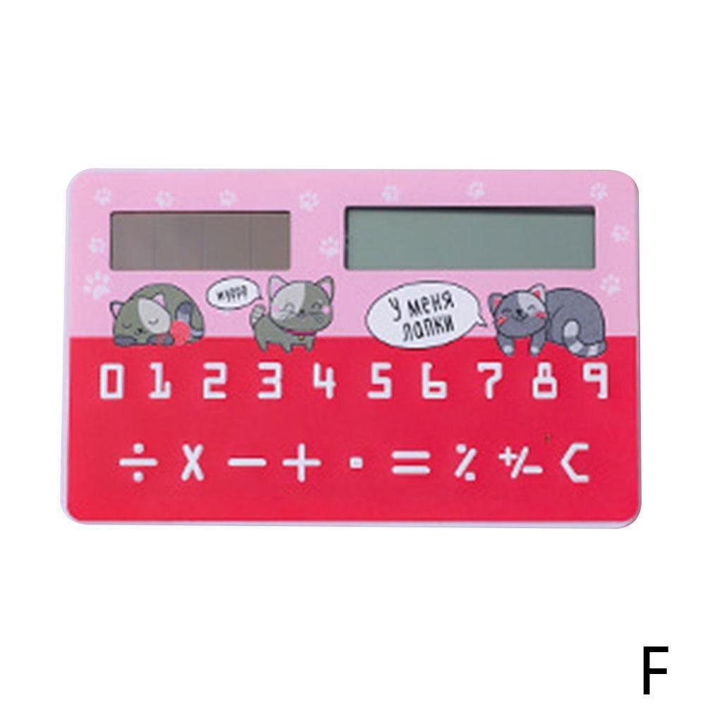 Calculadora de energía Solar de 8 dígitos con cálculo aritmético táctil portátil útiles para exámenes para estudiantes calculadora Sc X1X4: F