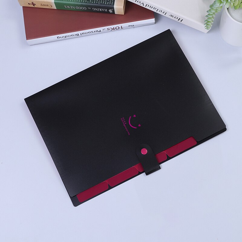 1pc Folder A4 File Document Bag Pouch Bill Folder Holder Organizer Office Supplies document organizer Binder Carpetas: BK
