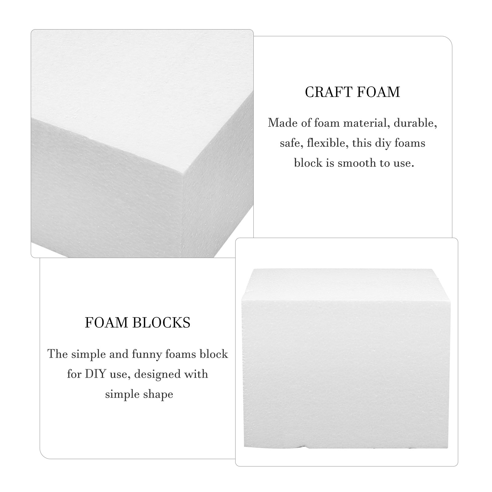 Modellering van schuimknutselblokjes Blok bloemenblokken voor projecten Beeldhouwen van doe-het-zelf-sponzen