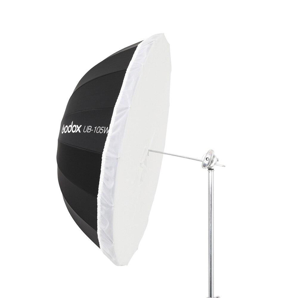 Godox UB-85W 33.5in85CM Paraplu Studio Licht Umb Rellaparabolic Zwart Wit Reflecterende Met Zwart Zilver Diffuser Cover Doek