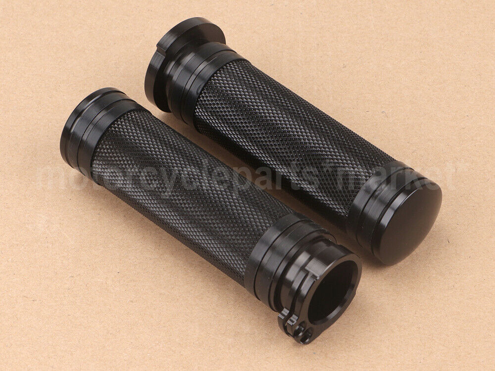 Motorrad Schwarz 1 "25mm Hand Griffe Aluminium Für Harley Sportster 883 1200 XL VRSC touren Dyna Softail Kunden 96-hoch Griff Bar